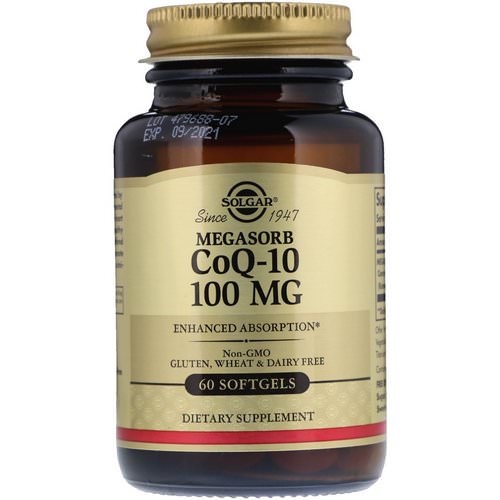Solgar, Megasorb CoQ-10, 100 mg, 60 Softgels فوائد