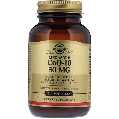 Solgar, Megasorb CoQ-10, 30 mg, 120 Softgels فوائد
