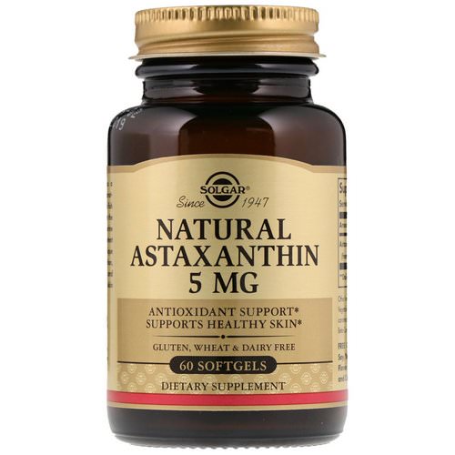 Solgar, Natural Astaxanthin, 5 mg, 60 Softgels فوائد