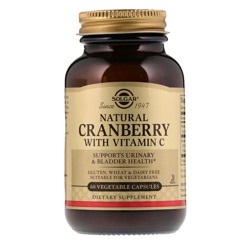 Solgar, Natural Cranberry with Vitamin C, 60 Vegetable Capsules فوائد