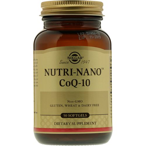 Solgar, Nutri-Nano CoQ-10, 50 Softgels فوائد