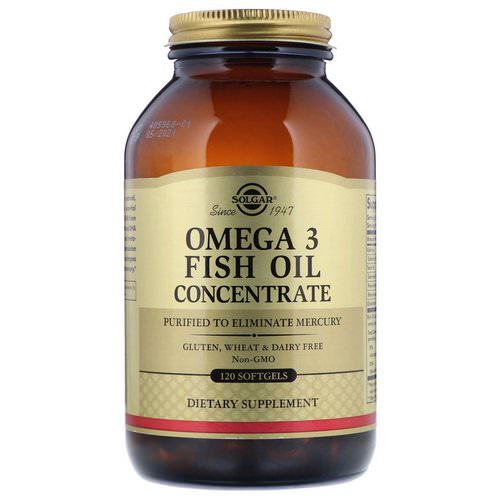 Solgar, Omega-3 Fish Oil Concentrate, 120 Softgels فوائد