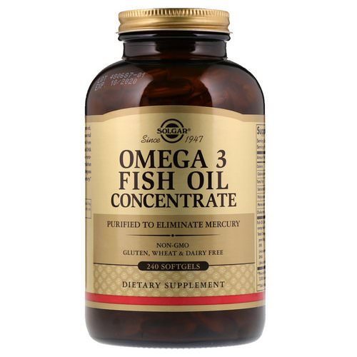 Solgar, Omega-3 Fish Oil Concentrate, 240 Softgels فوائد