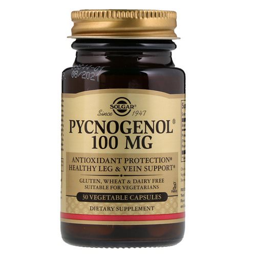Solgar, Pycnogenol, 100 mg, 30 Vegetable Capsules فوائد