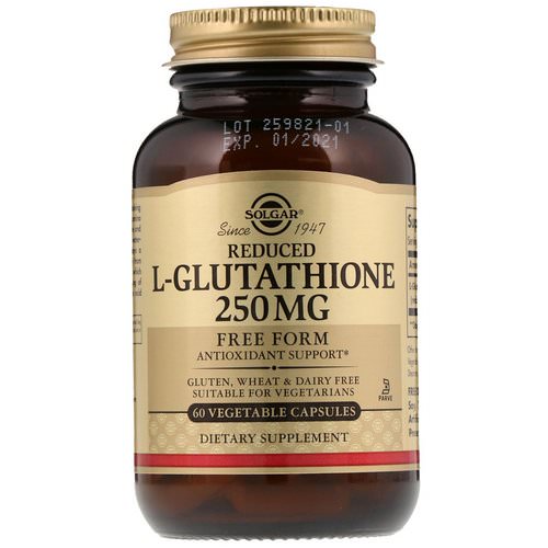 Solgar, Reduced L-Glutathione, 250 mg, 60 Vegetable Capsules فوائد