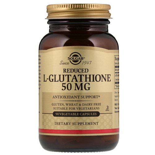 Solgar, Reduced L-Glutathione, 50 mg, 90 Vegetable Capsules فوائد
