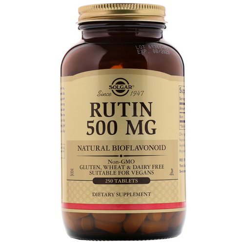Solgar, Rutin, 500 mg, 250 Tablets فوائد