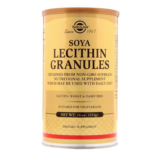 Solgar, Soya Lecithin Granules, 16 oz (454 g) فوائد