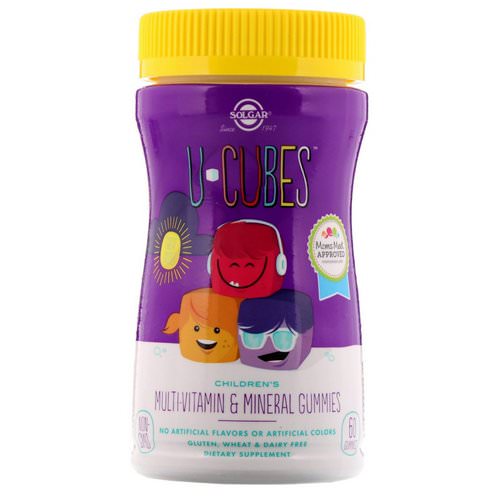 Solgar, U-Cubes, Children's Multi-Vitamin & Mineral Gummies, 60 Gummies فوائد