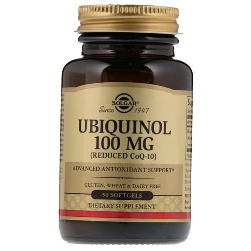 Solgar, Ubiquinol (Reduced CoQ10), 100 mg, 50 Softgels فوائد