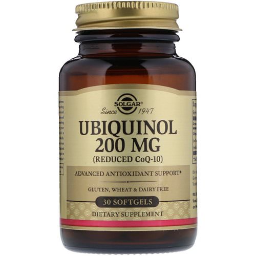 Solgar, Ubiquinol (Reduced CoQ10), 200 mg, 30 Softgels فوائد