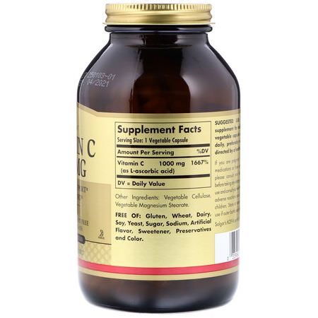 Solgar, Vitamin C, 1,000 mg, 250 Vegetable Capsules:الأنفل,نزا ,السعال