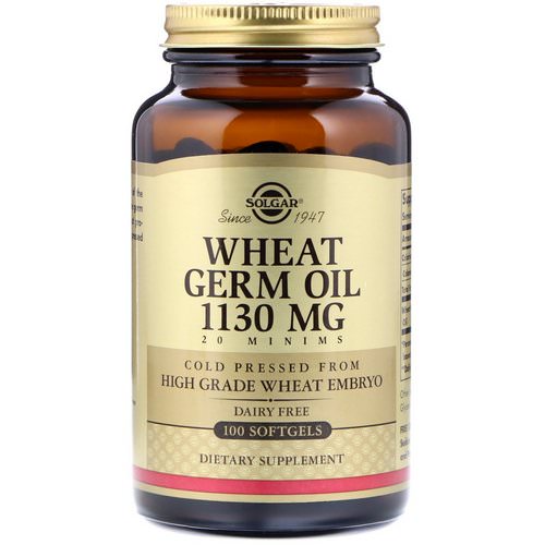 Solgar, Wheat Germ Oil, 1,130 mg, 100 Softgels فوائد