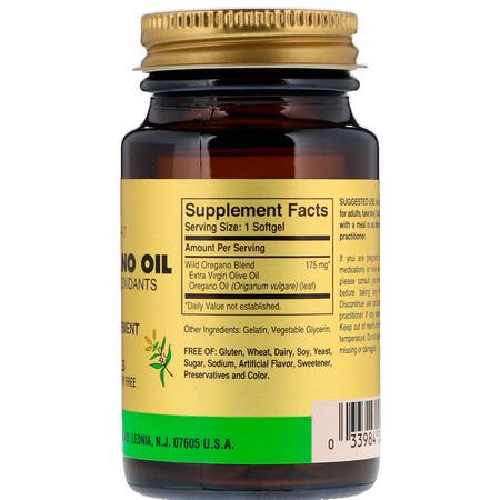 Solgar, Wild Oregano Oil, 60 Softgels:الإنفل,نزا ,السعال