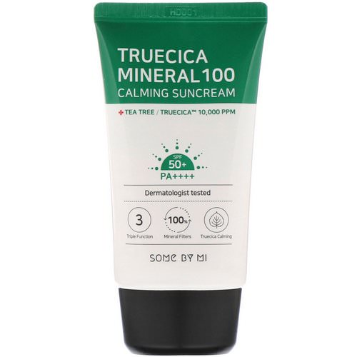Some By Mi, Truecica Mineral 100 Calming Suncream, SPF 50+ PA++++, 1.69 fl oz (50 ml) فوائد