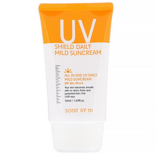 Some By Mi, UV Shield Daily Mild Suncream, SPF 50+ PA+++, 1.69 fl oz (50 ml) فوائد