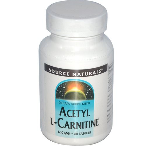 Source Naturals, Acetyl L-Carnitine, 500 mg, 60 Tablets فوائد