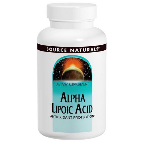 Source Naturals, Alpha Lipoic Acid, 200 mg, 120 Tablets فوائد