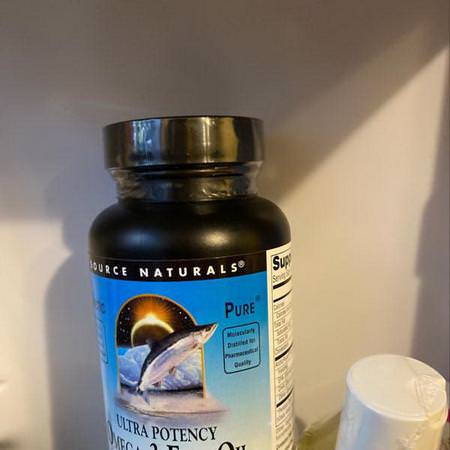 Source Naturals, Arctic Pure, Omega-3 Fish Oil, Ultra Potency, 850 mg, 60 Softgels:زيت السمك أوميغا 3, EPA DHA