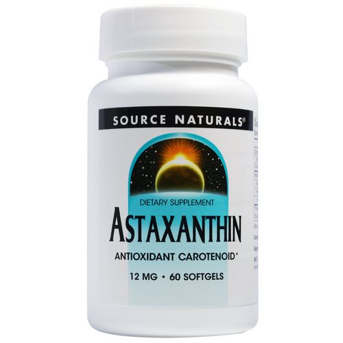 Source Naturals, Astaxanthin, 12 mg, 60 Softgels فوائد