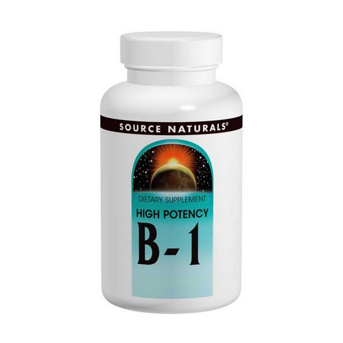 Source Naturals, B-1, High Potency, 500 mg, 100 Tablets فوائد