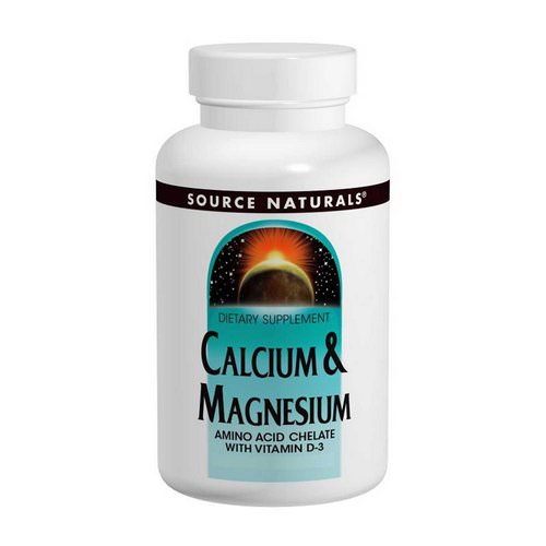 Source Naturals, Calcium & Magnesium, 300 mg, 250 Tablets فوائد