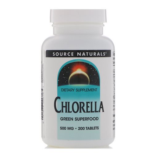 Source Naturals, Chlorella, 500 mg, 200 Tablets فوائد