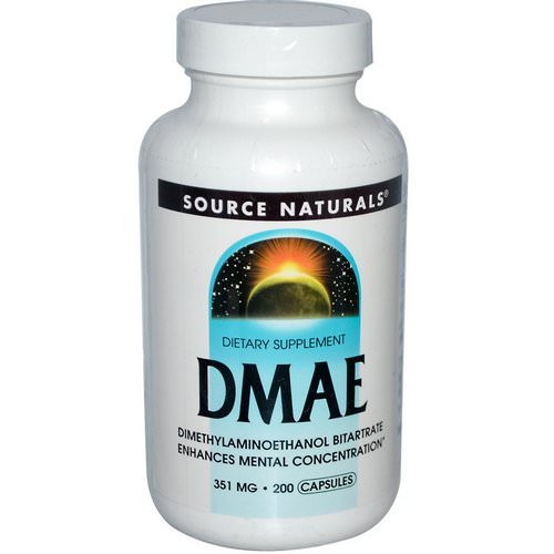 Source Naturals, DMAE, 351 mg, 200 Capsules فوائد