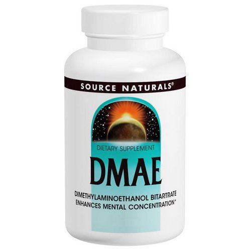 Source Naturals, DMAE, 351 mg, 200 Tablets فوائد
