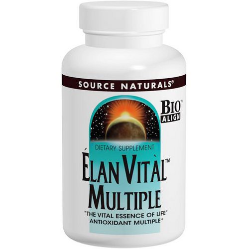 Source Naturals, Elan Vital Multiple, 90 Tablets فوائد