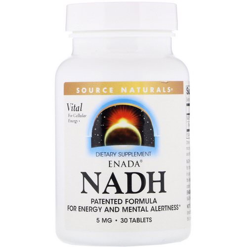 Source Naturals, ENADA NADH, 5 mg, 30 Tablets فوائد
