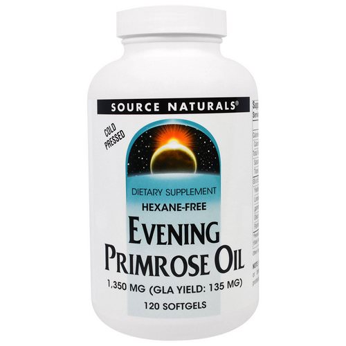 Source Naturals, Evening Primrose Oil, 1,350 mg, 120 Softgels فوائد