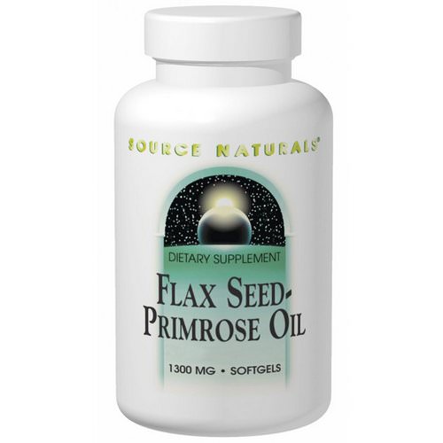 Source Naturals, Flax Seed-Primrose Oil, 1,300 mg, 180 Softgels فوائد