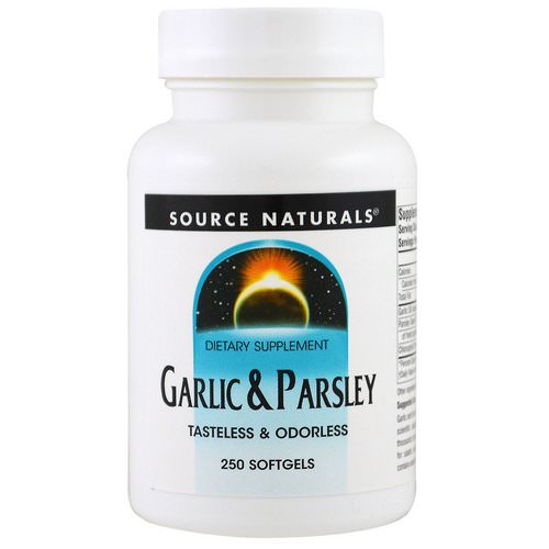 Source Naturals, Garlic & Parsley, 250 Softgels فوائد
