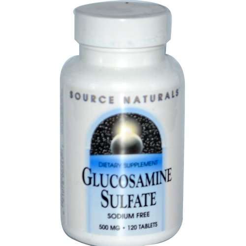 Source Naturals, Glucosamine Sulfate, Sodium Free, 500 mg, 120 Tablets فوائد