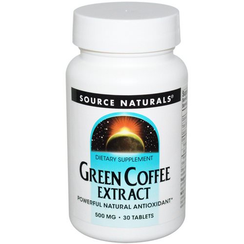 Source Naturals, Green Coffee Extract, 500 mg, 30 Tablets فوائد