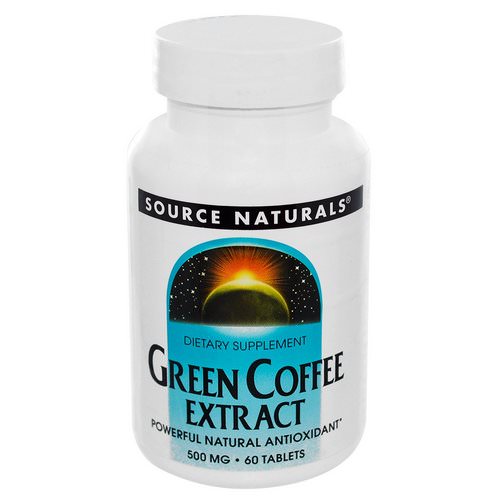 Source Naturals, Green Coffee Extract, 500 mg, 60 Tablets فوائد