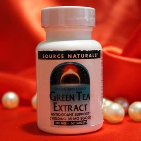 Source Naturals Green Tea Extract - مستخلص الشاي الأخضر ,مضادات الأكسدة ,المكملات الغذائية