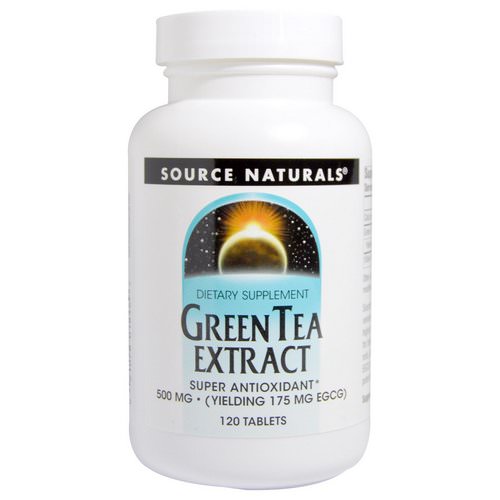 Source Naturals, Green Tea Extract, 500 mg, 120 Tablets فوائد