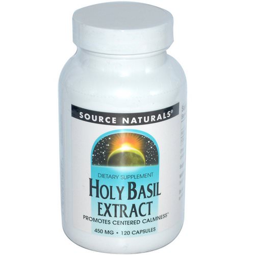 Source Naturals, Holy Basil Extract, 450 mg, 120 Capsules فوائد