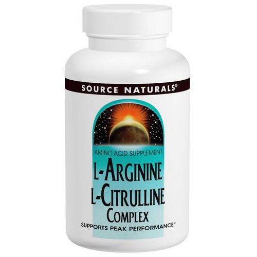 Source Naturals, L-Arginine L-Citrulline Complex, 1,000 mg, 240 Tablets فوائد
