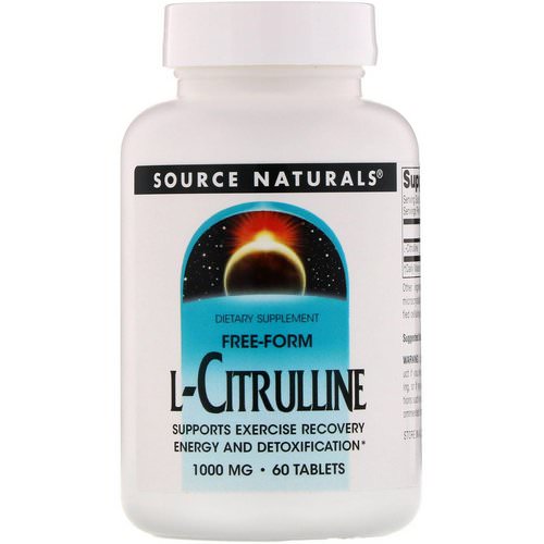 Source Naturals, L-Citrulline, 1000 mg, 60 Tablets فوائد
