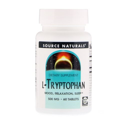 Source Naturals, L-Tryptophan, 500 mg, 60 Tablets فوائد