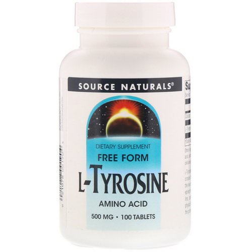 Source Naturals, L-Tyrosine, 500 mg, 100 Tablets فوائد