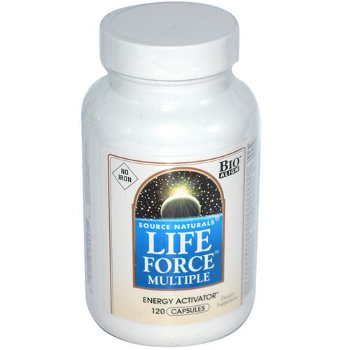 Source Naturals, Life Force Multiple, No Iron, 120 Capsules فوائد