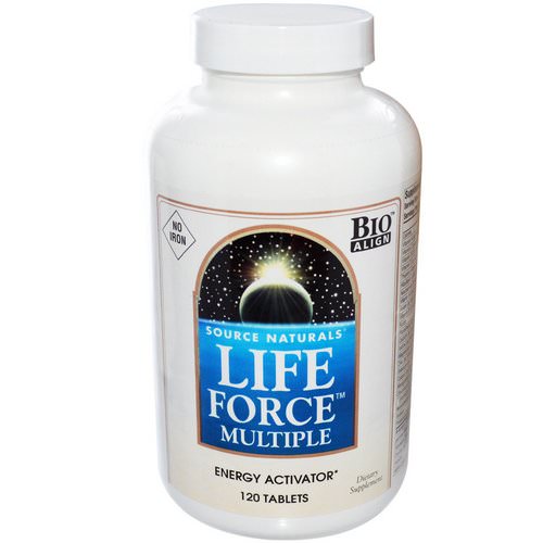 Source Naturals, Life Force Multiple, No Iron, 120 Tablets فوائد