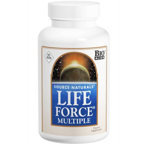 Source Naturals, Life Force Multiple, No Iron, 180 Tablets فوائد