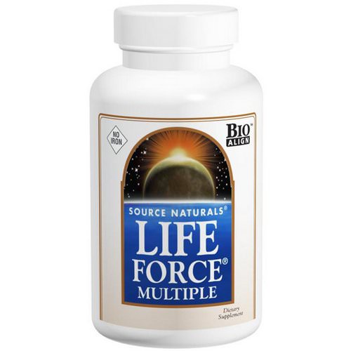 Source Naturals, Life Force Multiple, No Iron, 60 Tablets فوائد