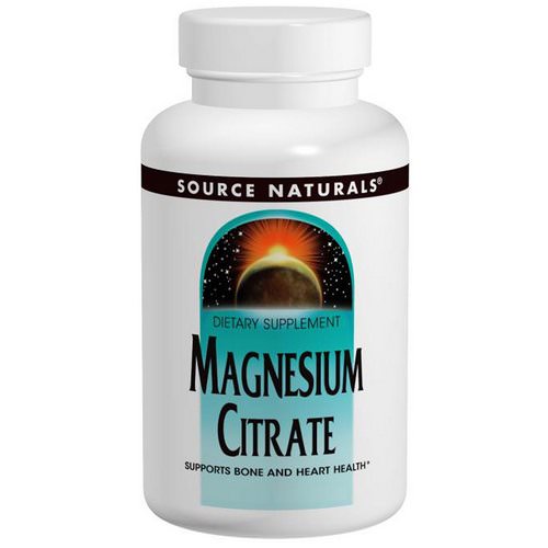 Source Naturals, Magnesium Citrate, 133 mg, 180 Capsules فوائد