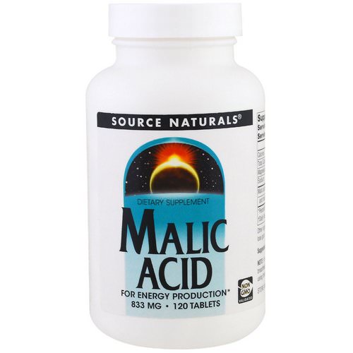 Source Naturals, Malic Acid, 833 mg, 120 Tablets فوائد